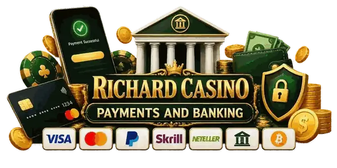Richard Casino payments and banking - cards, e-wallets and secure banking